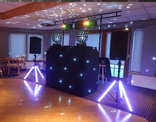 Black DJ Set up