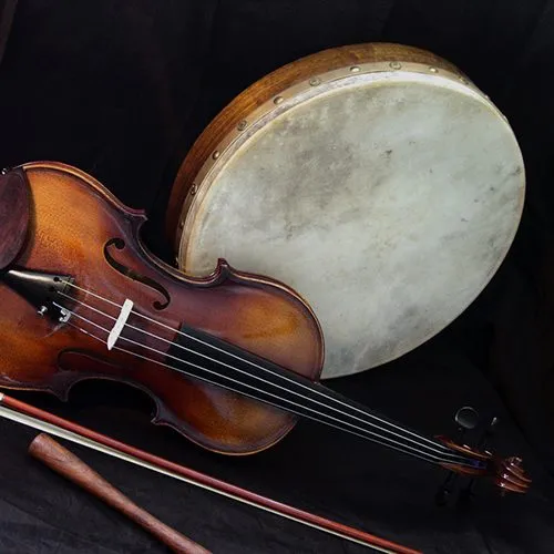 Violin and hand drum